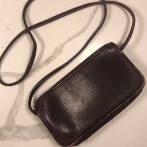 Dark Leather Vintage Coach Crossbody
